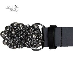 Cinturon Hebilla Cabezas Calaveras