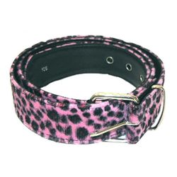 Cinturon Pelo Leopardo Rosa