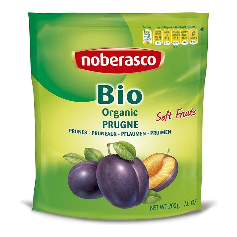 Ciruelas blandas s/hueso noberasco 200g bio ecológico