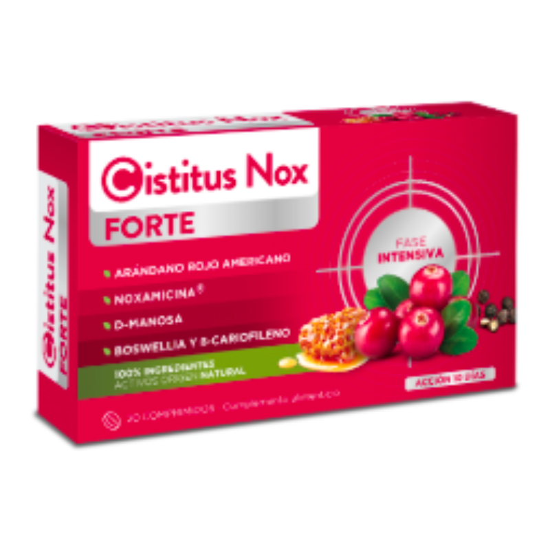 Cistitus Nox Forte 20 comprimidos – para Calmar Urgencia, Ardor y Molestias