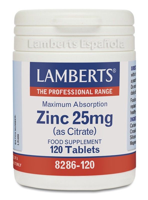 Citrato De Zinc 25 Mg 120 cápsulas