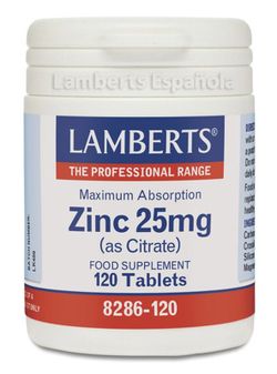 Citrato De Zinc 25 Mg 120 cápsulas