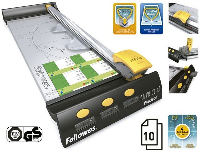 Cizalla de rodillo electrón de fellowes