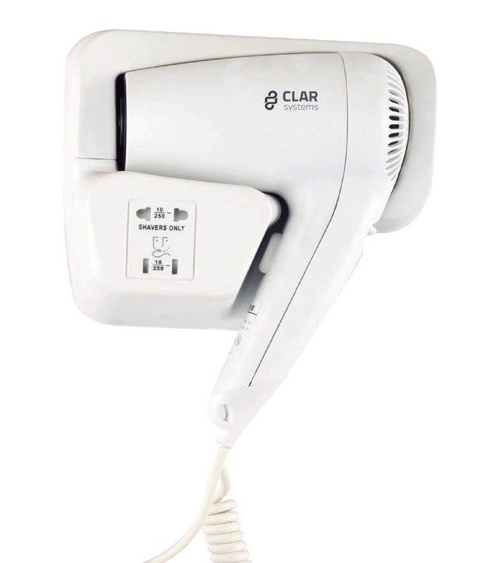 Clar Sp1100pb Secador  Mural Blanco Pelo 1600w Con Enchufe