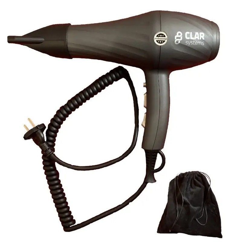 Clar Sp3000pg  Secador Pelo Encimera C/Bolsa 2200w Gris Oscuro