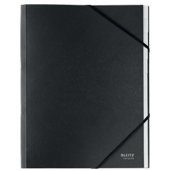 Clasificador de 12 pestañas de cartón Leitz Recycle. 100% reciclable. DIN A4, negro