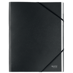 Clasificador de 6 pestañas de cartón Leitz Recycle. 100% reciclable. DIN A4, negro