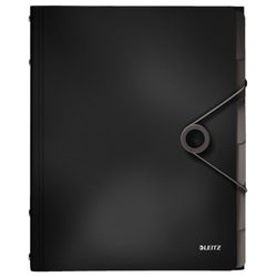 Clasificador Solid. PP. 6 separadores. DIN A4, negro