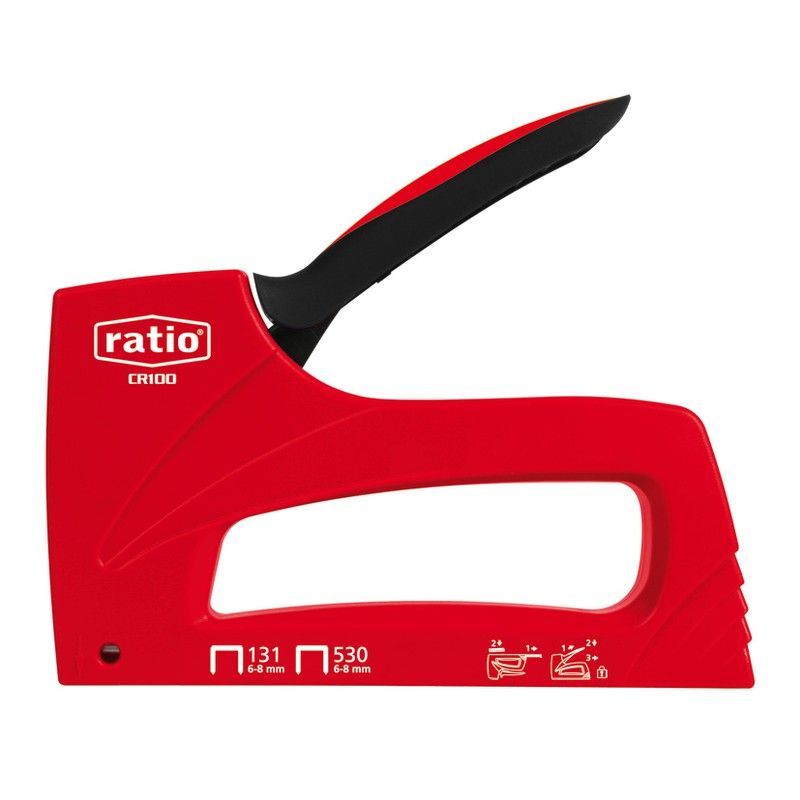 Clavadora grapas RATIO CR100. Clavadora Cr100 Grapas 131 Y 530 Ratio