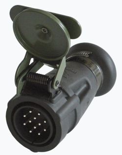 Clavija 12p/24v Con Contactos Hembr