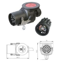 Clavija 15p/24v Tornillo De Rosca