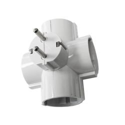 Clavija 4 tomas t/tl salidas laterales 16a 250v envasado