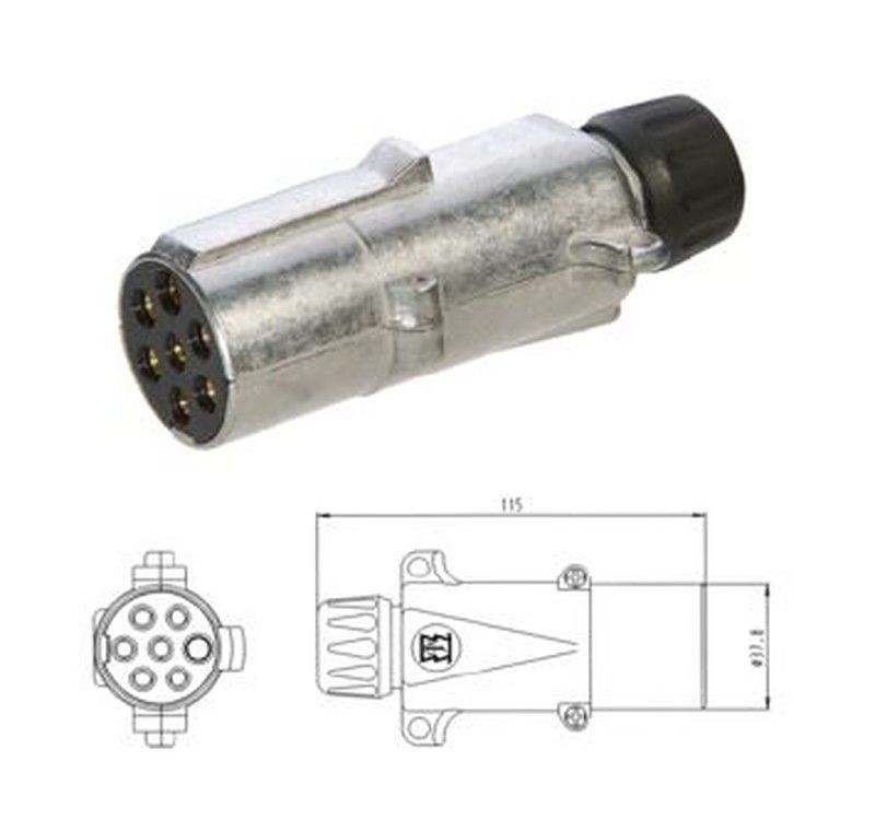 Clavija 7p/24v - Metal Terminal De