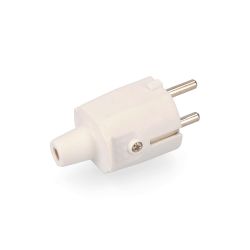 Clavija De Goma 10/16A 250V T/Tl Ip44 4,8Mm Blanca (Envasada)