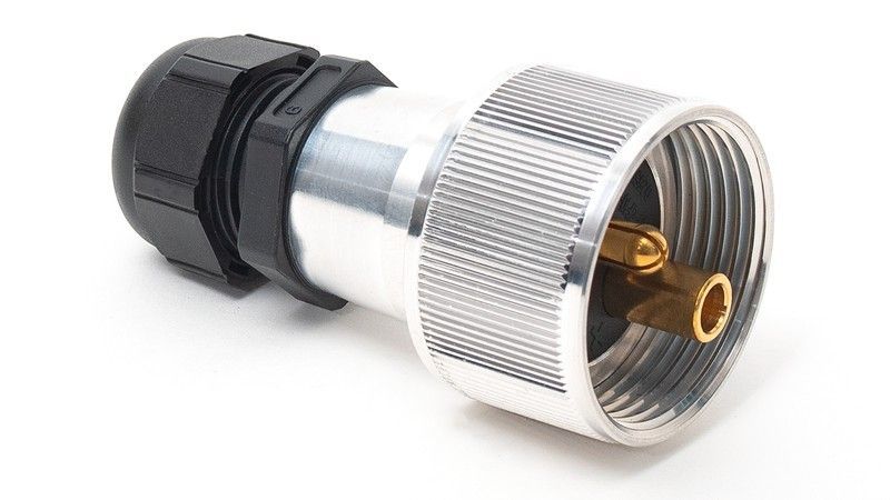 Clavija para base 2 polos DIN 14690