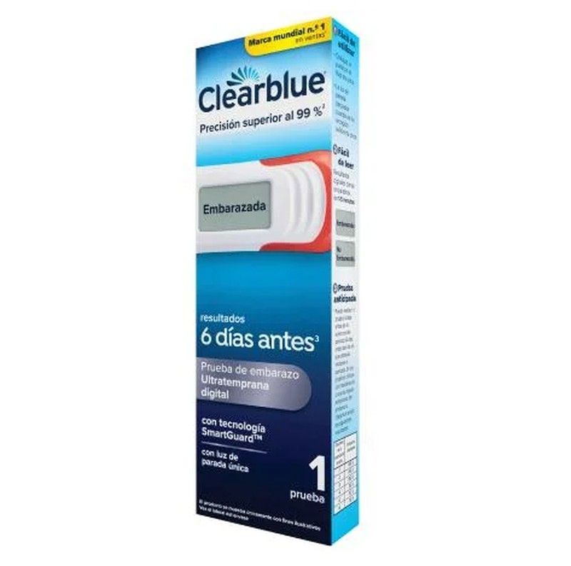 Clearblue Prueba De Embarazo Ultratemprana Digital 1 Prueba