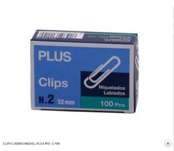 Clip Nioquelado Plus N2 32Mm 100U 4302