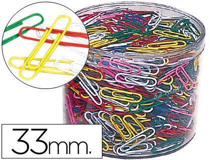 Clips Colores Bote de 1000 -Bote de 1000