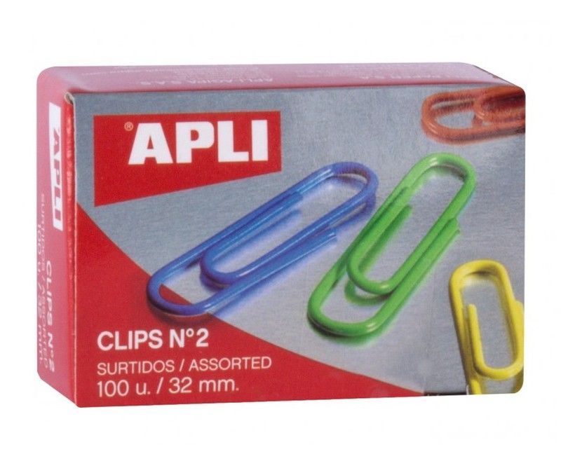 Clips colores surtidos nº2 32 mm
