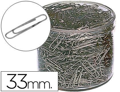 Clips Niquelados N. 2 33 mm -Cubilete de 1000 Clips