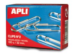 Clips niquelados Nº 2 32 mm