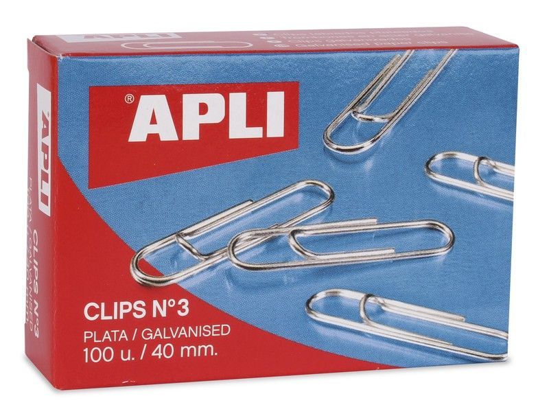 Clips niquelados nº3 40 mm