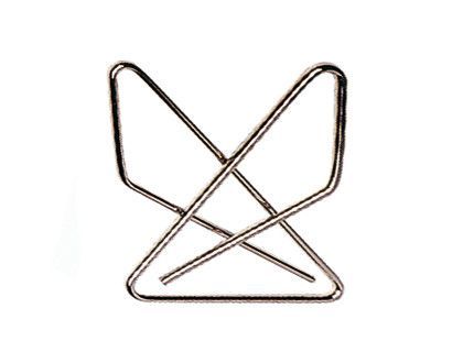 Clips Pajarita Niquelados -Caja de 50 Unidades 40 mm.