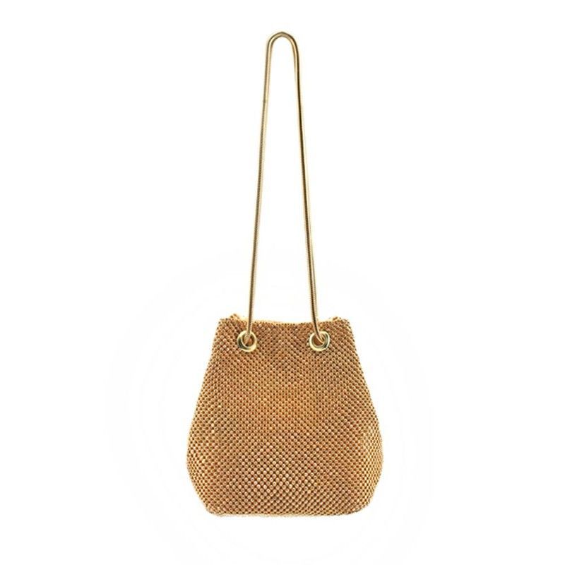 Clutch de cadena Brillo color Oro