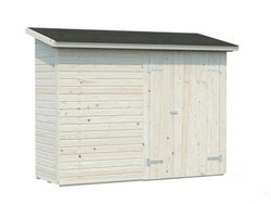 Cobertizo de madera Palmako leif 2.2 m2 254 x 112cm el16-2309 101080 no tiene parte trasera