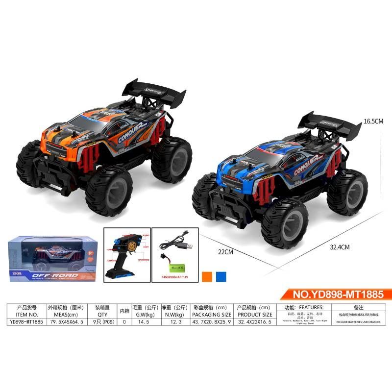 COCHE OFF ROAD R/C 1:12 BATERIA Y CARGADOR