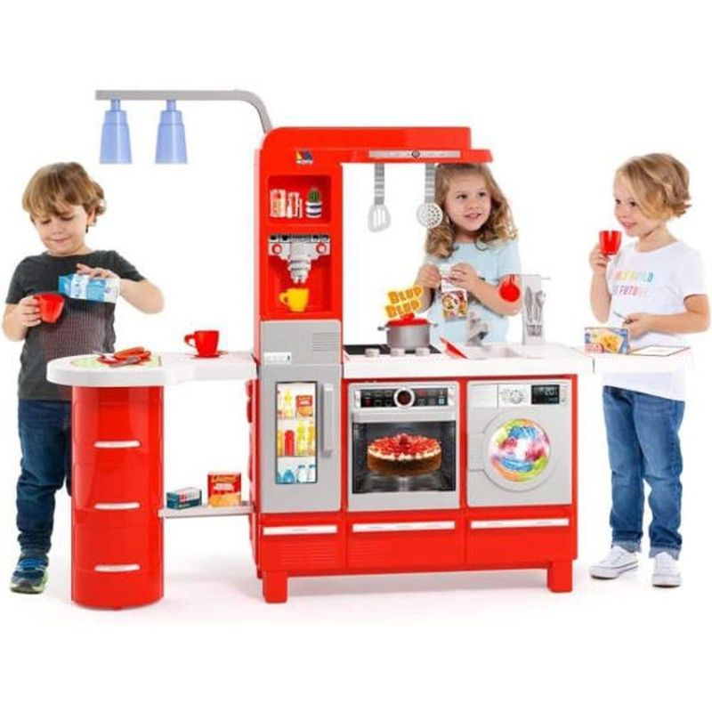 Cocina Roja con Grifo y Luces – Molto