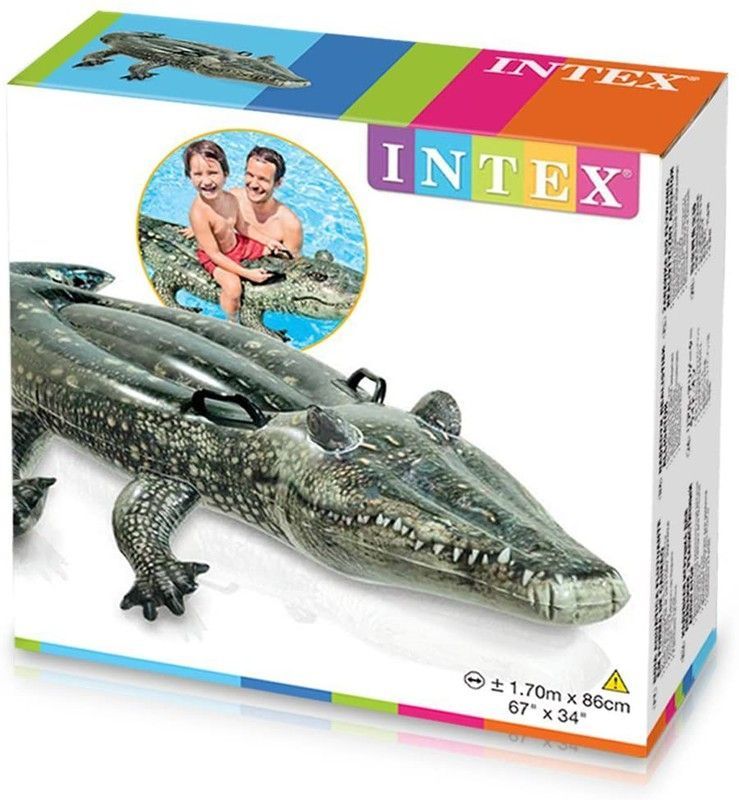 COCODRILO HINCHABLE INTEX EFECTO REALISTA +2 ASAS 191X170 CM