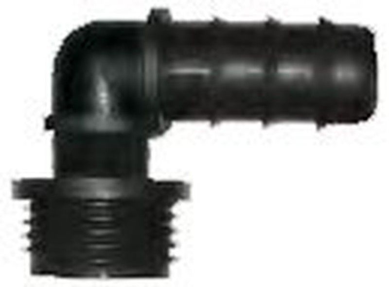 Codo mixto macho 16mm marron