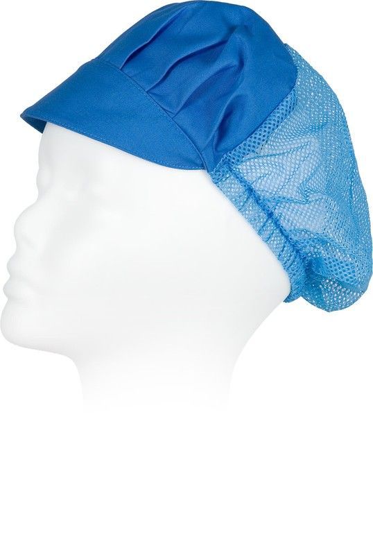 Cofia recoge pelo con rejilla Celeste