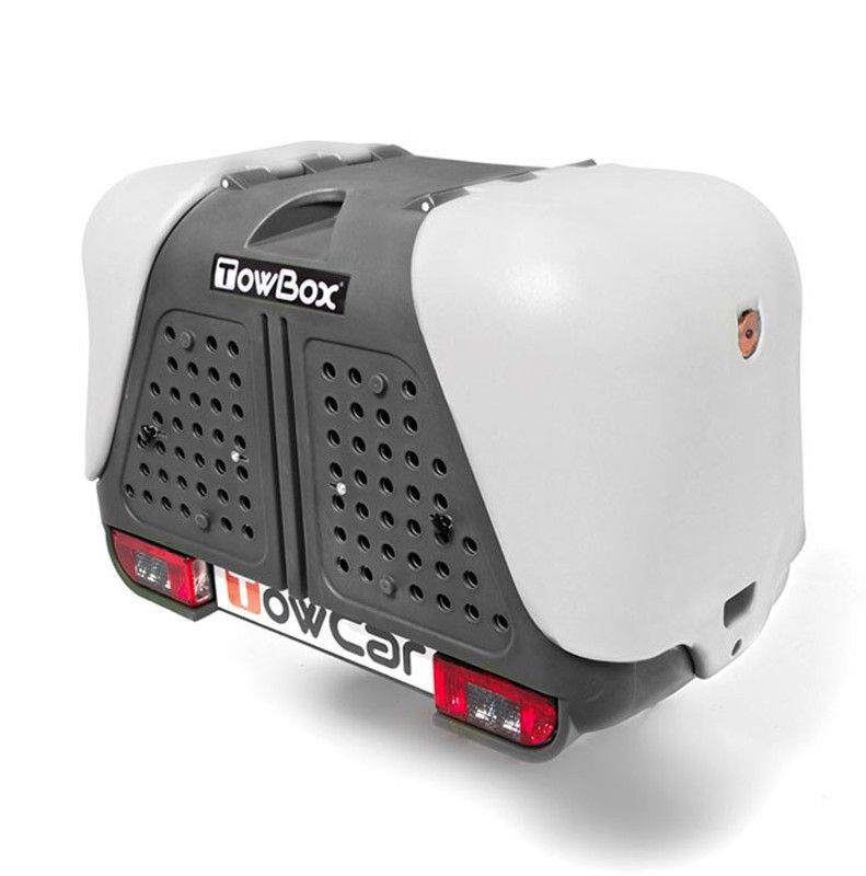 Cofre de bola TOWBOX V2 classic Gris (abierto)