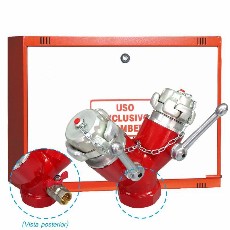 Cofre de superficie IPF columna seca con bifurcacion y valvula.