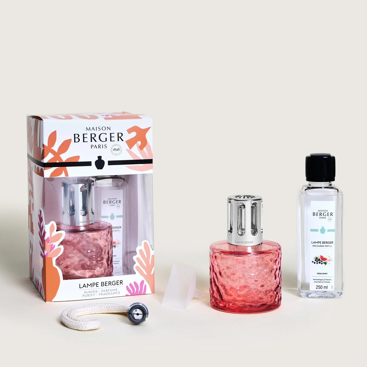 Cofre lámpara Berger Estivale Corail