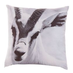 Cojín cabra blanco/negro, 45 x 10 x 45 cm