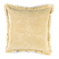 Cojín de algodón beige, 45 x 45 x 10 cm | Hana