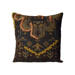 Cojín de algodón y lana en multicolor, 50 x 10 x 50 cm | Jaipur