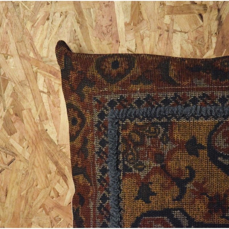 Cojín de algodón y lana en multicolor, 50 x 10 x 50 cm | Petra