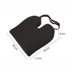 Cojin de espuma 42 x 40 x 9 cm, con cinta de amarre