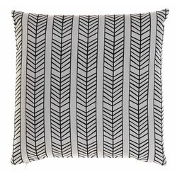 Cojín de Exterior Flechas Gris, 43x43x5 cm