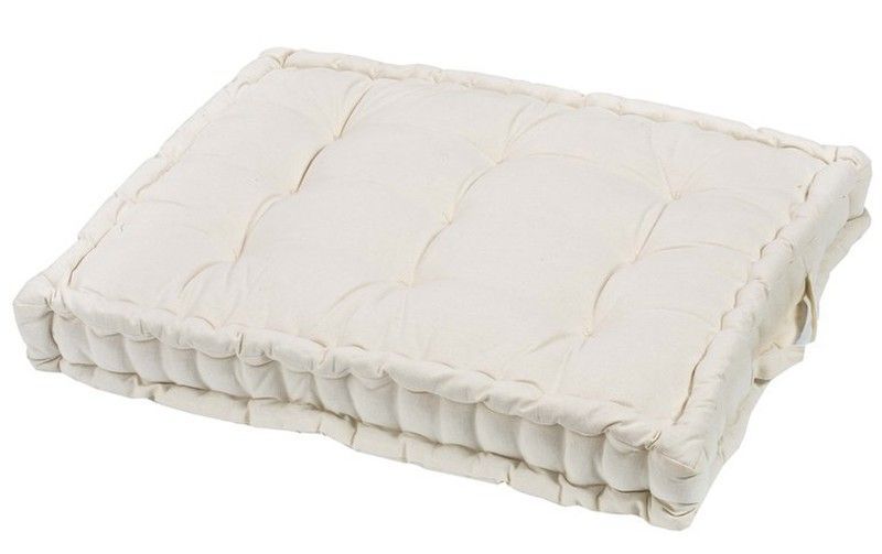 Cojín palé ecru 60x80x10 cm