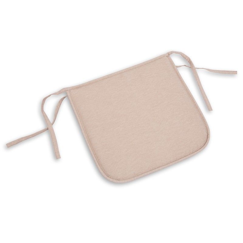 Cojín para exterior, 38 x 38 x 2,5 cm, de tejido en beige | Colección Gandía