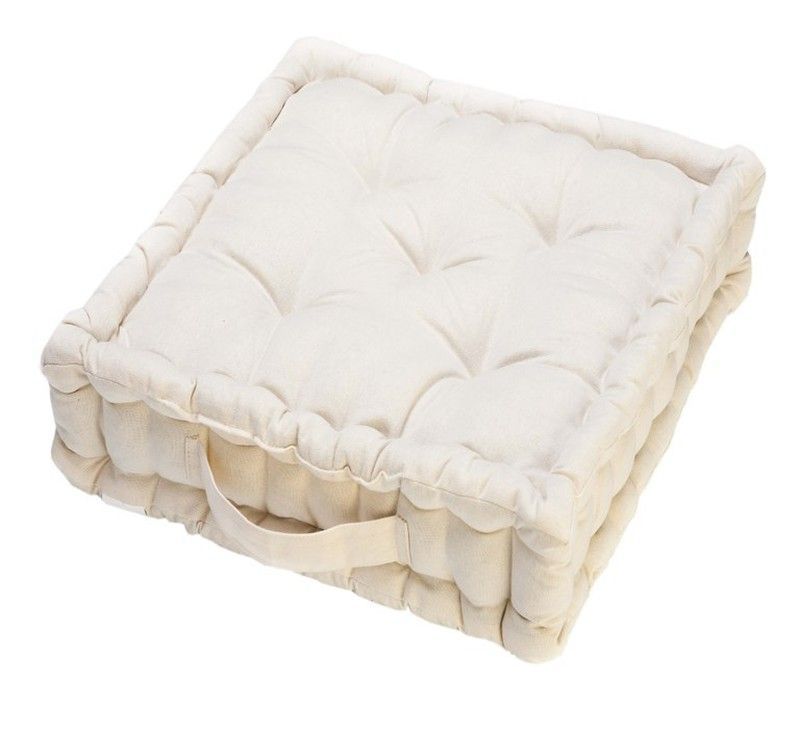 Cojin suelo box ecru 45x45x10 cm