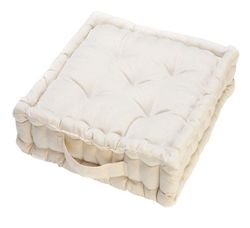 Cojin suelo box ecru 45x45x10 cm