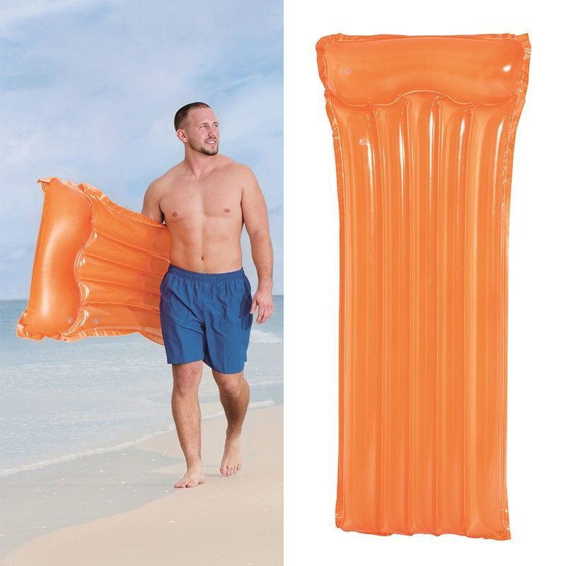 Colchon Transparente - Amarillo/Naranja - 183x76 cm