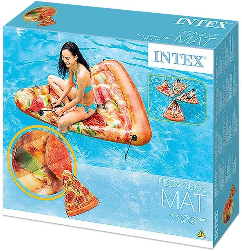 Colchoneta hinchable Pizza - 145 x 175 - Intex