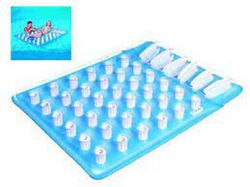 Colchoneta hinchable transparente doble 193x142cm